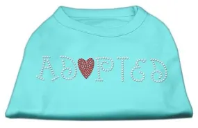 Adopted Rhinestone Shirt Aqua M (12)