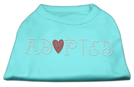 Adopted Rhinestone Shirt Aqua M (12)