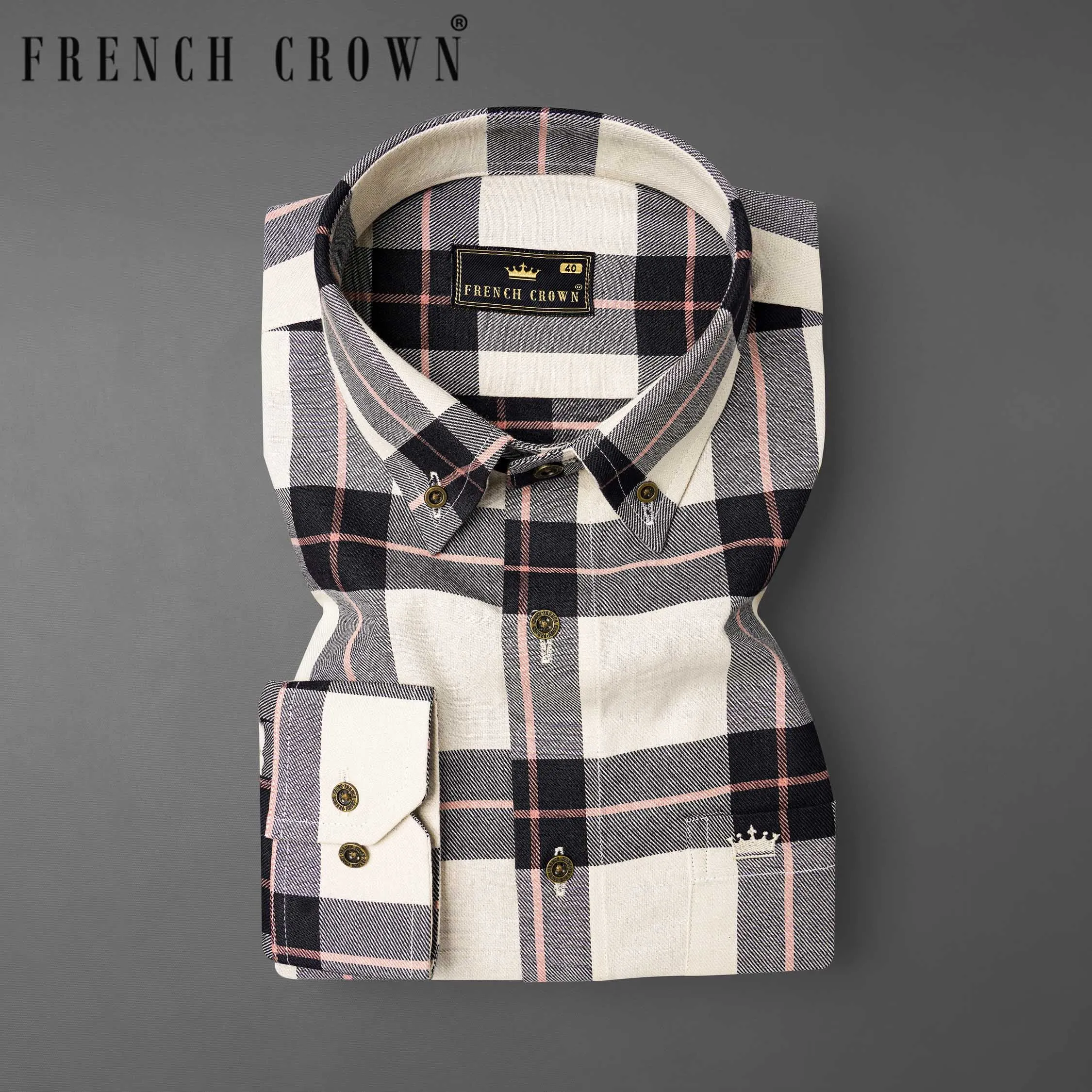 Albescent Twill Plaid Premium Cotton OverShirt/Shacket