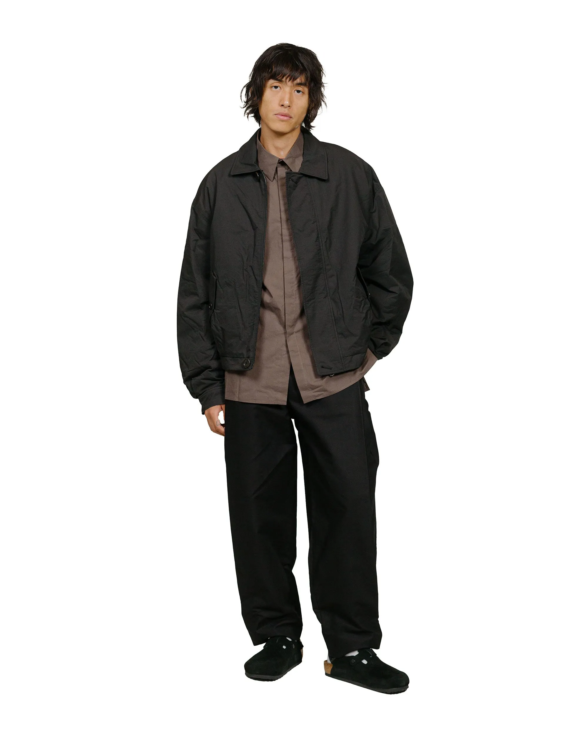 Amomento Padded Cotton Nylon Jumper Black