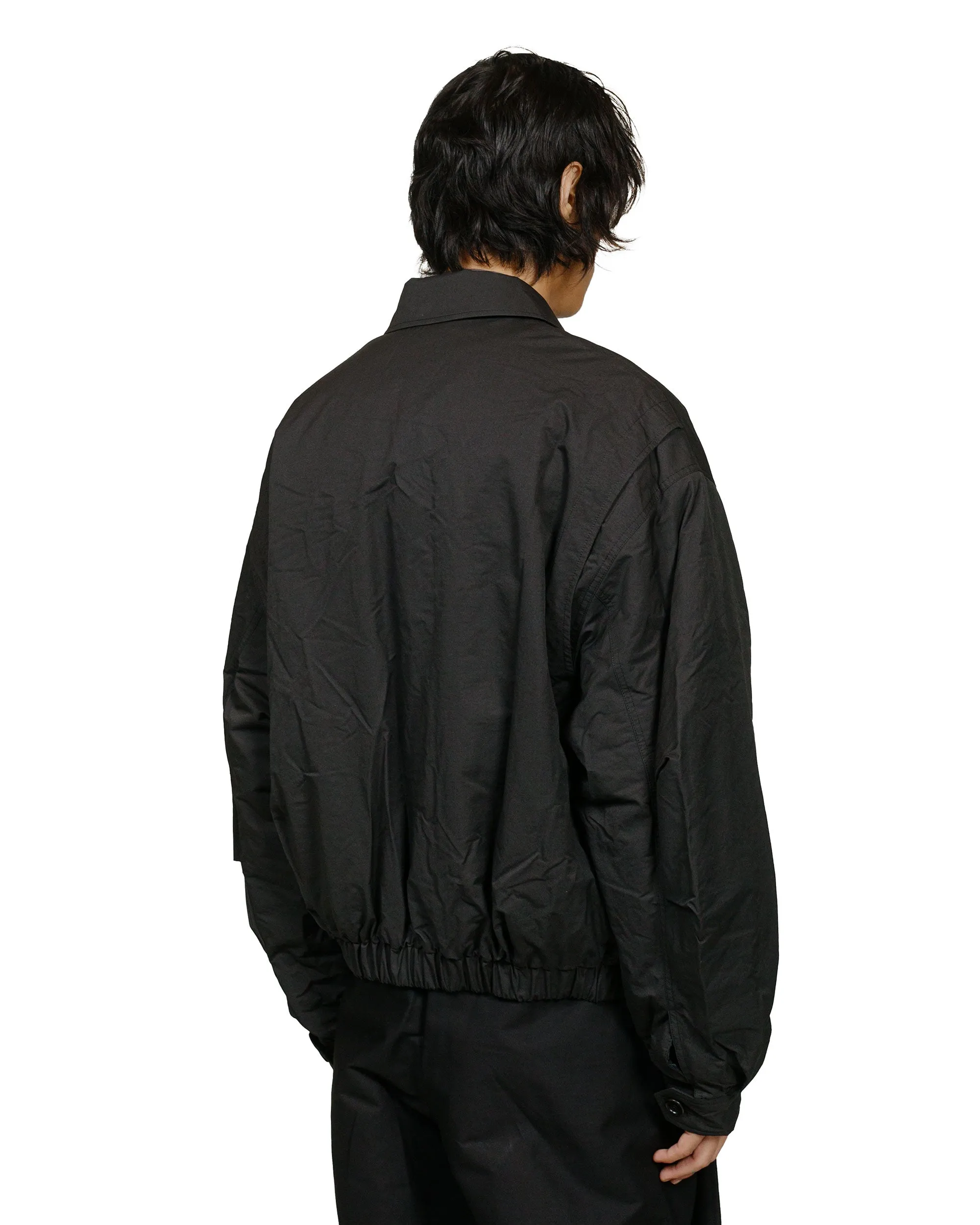 Amomento Padded Cotton Nylon Jumper Black