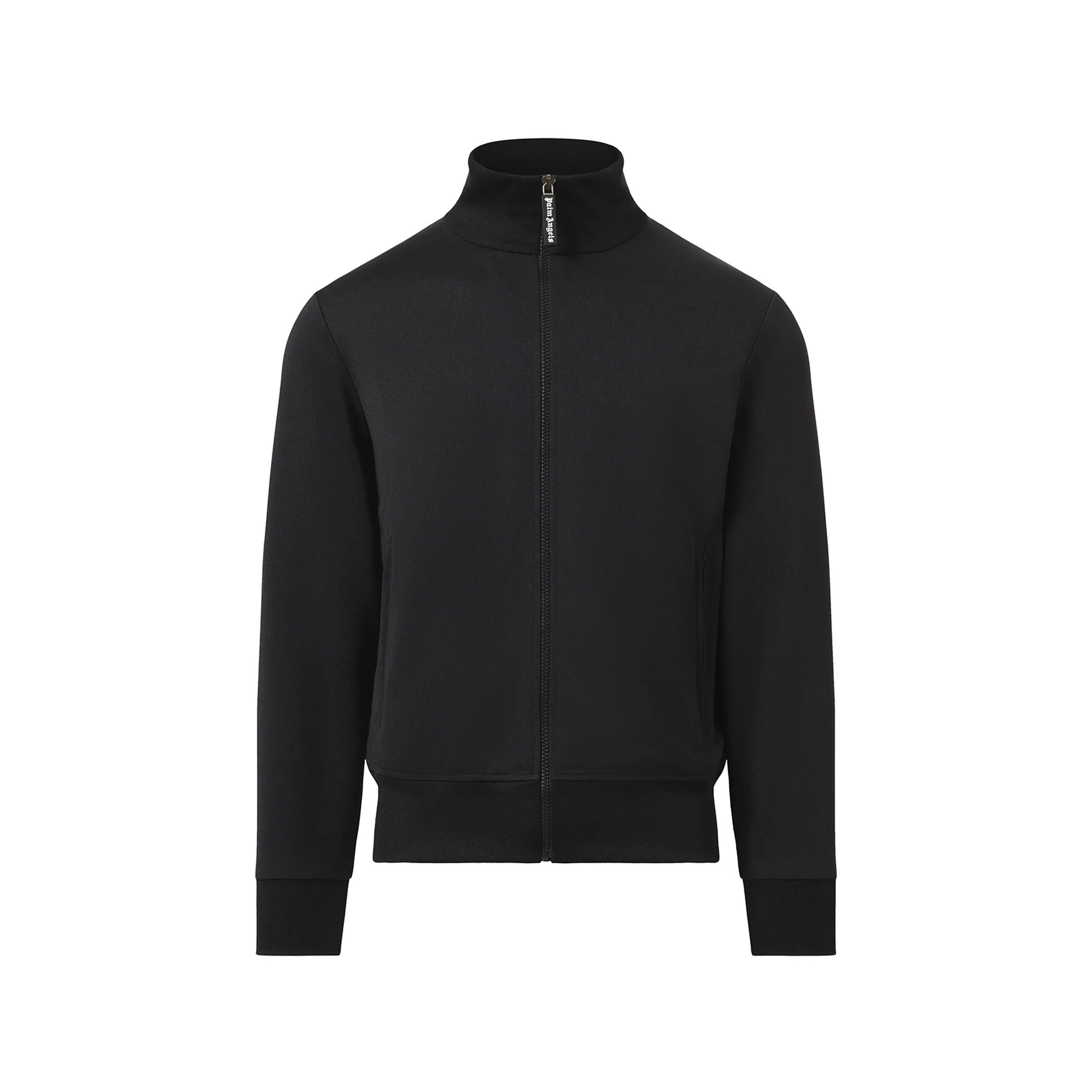 Back Curved Logo Track Jacket in Black/Off White