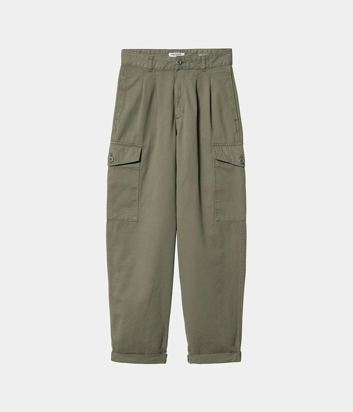 CARHARTT WIP WOMEN COLLINS PANT I029789 DOLLAR GREEN
