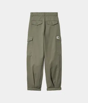 CARHARTT WIP WOMEN COLLINS PANT I029789 DOLLAR GREEN