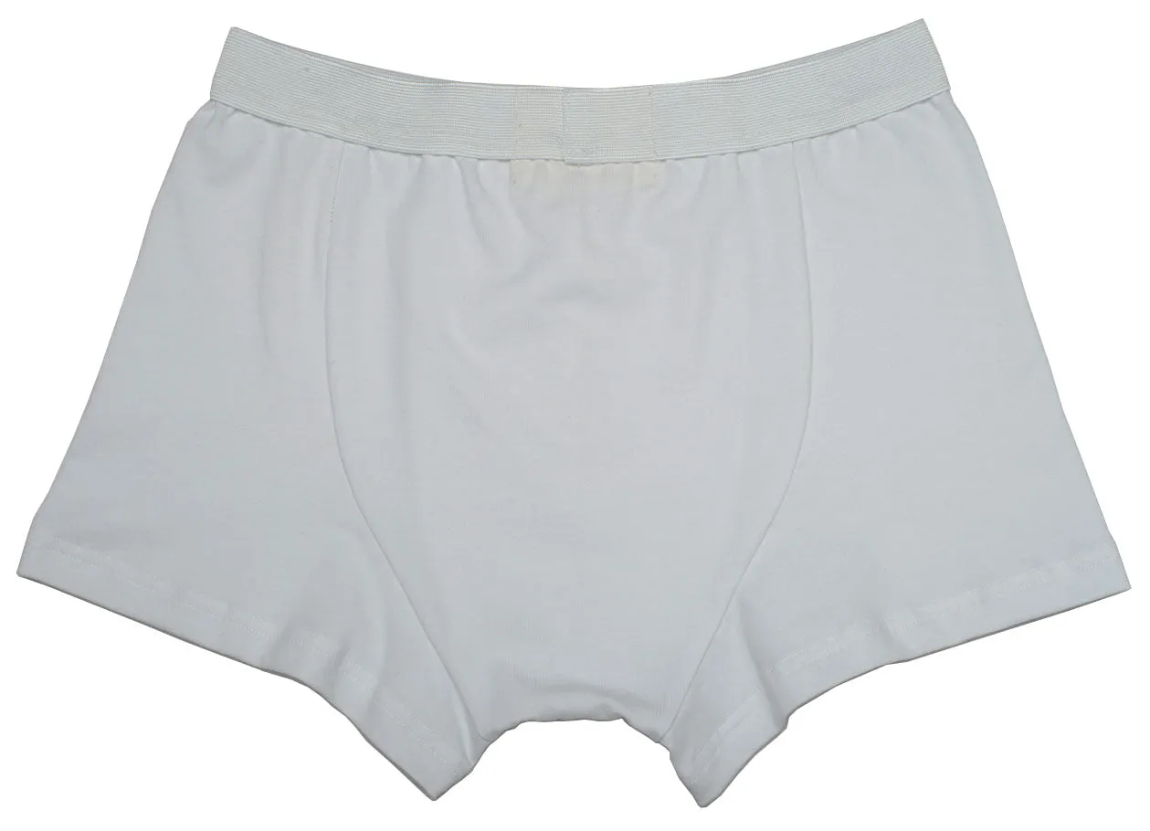 {Clearance Stock} Organic Bamboo Jersey Trunk in White