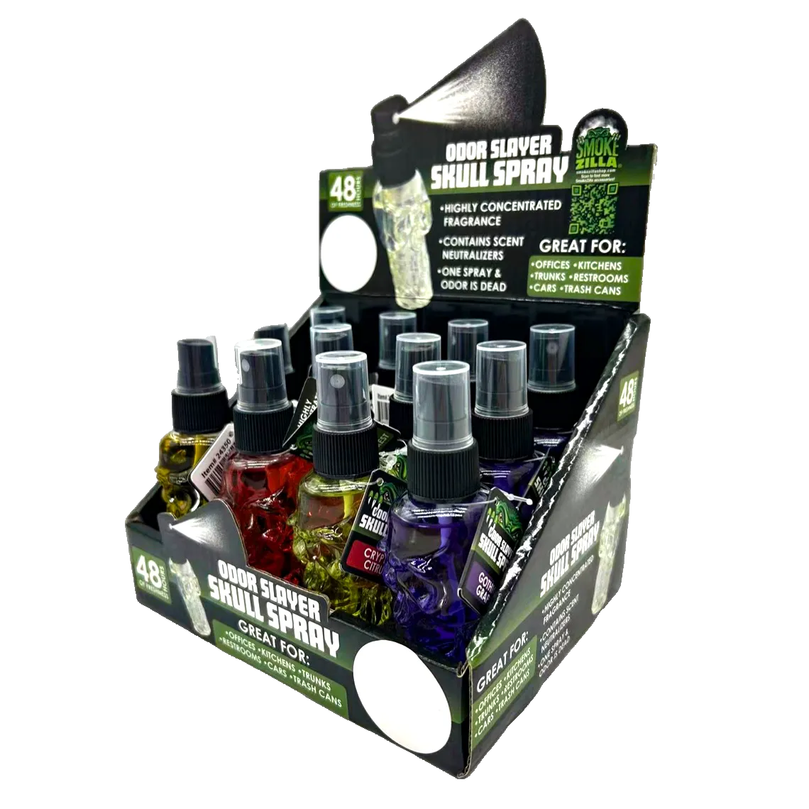 Curated Smokezilla Top Sellers Assorted Smoking Accessories Floor Display 88546