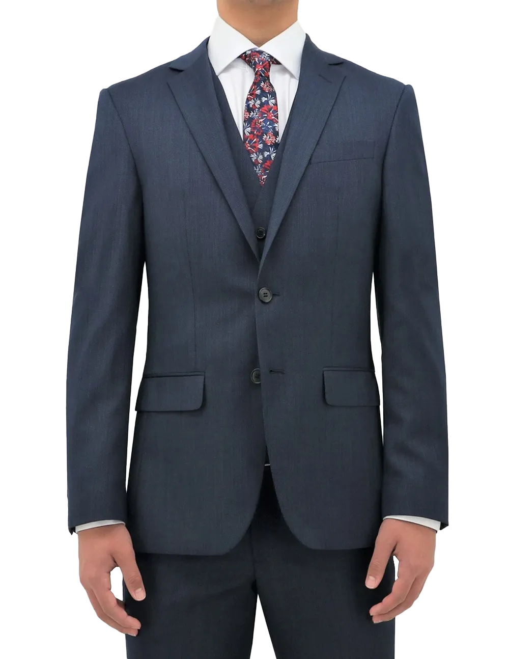 Daniel Hechter Michel Blue Wool Suit
