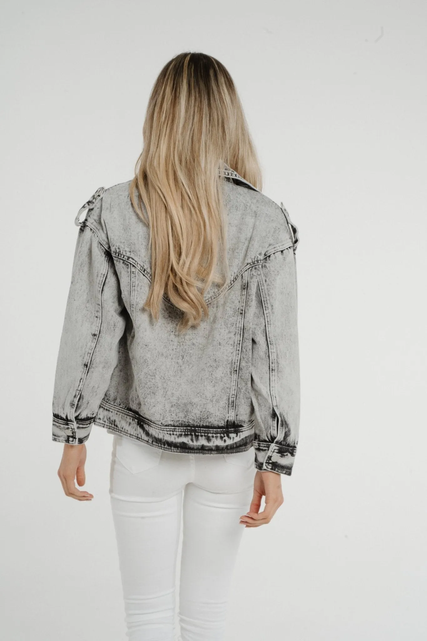 Danni Denim Jacket In Grey