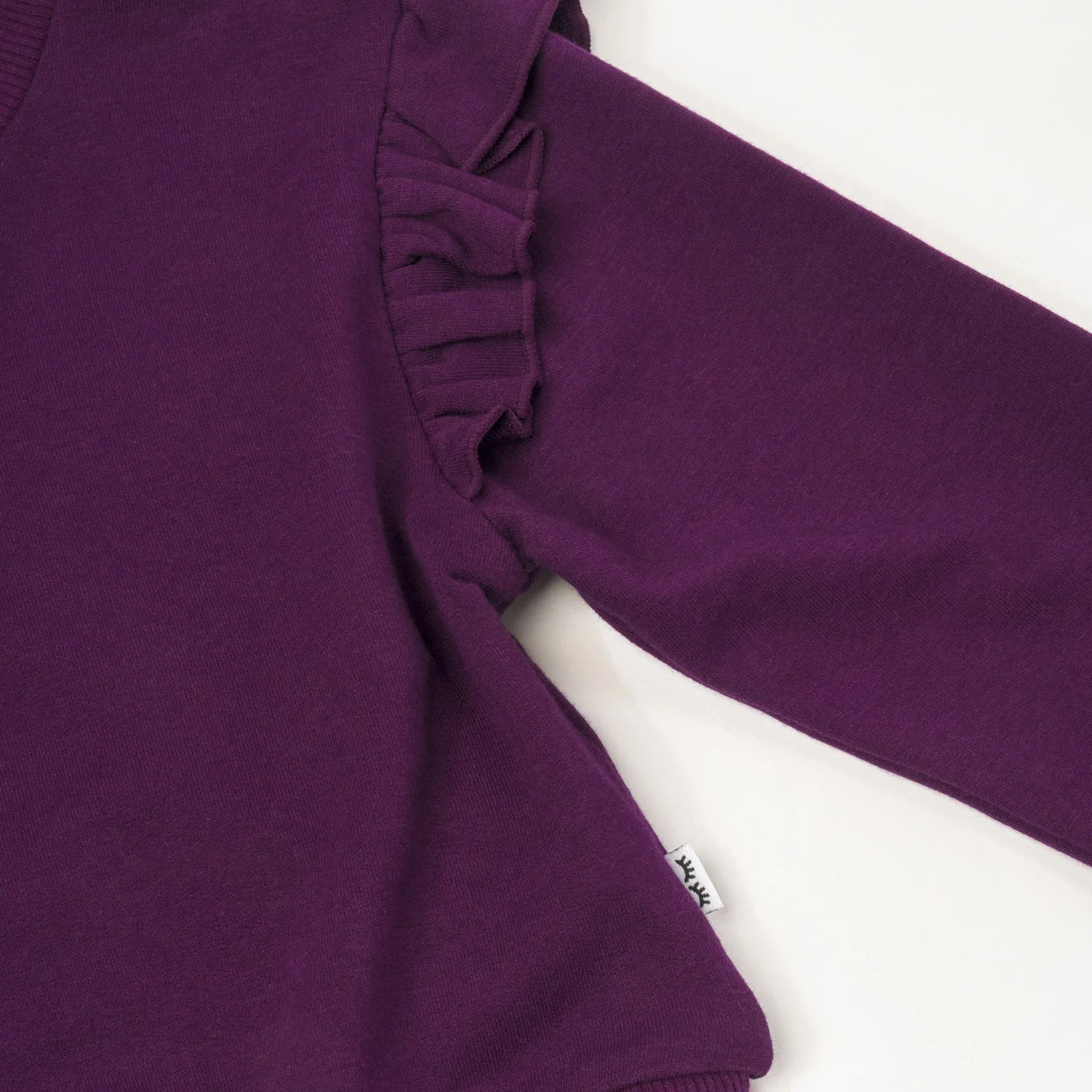Deep Plum Flutter Crewneck
