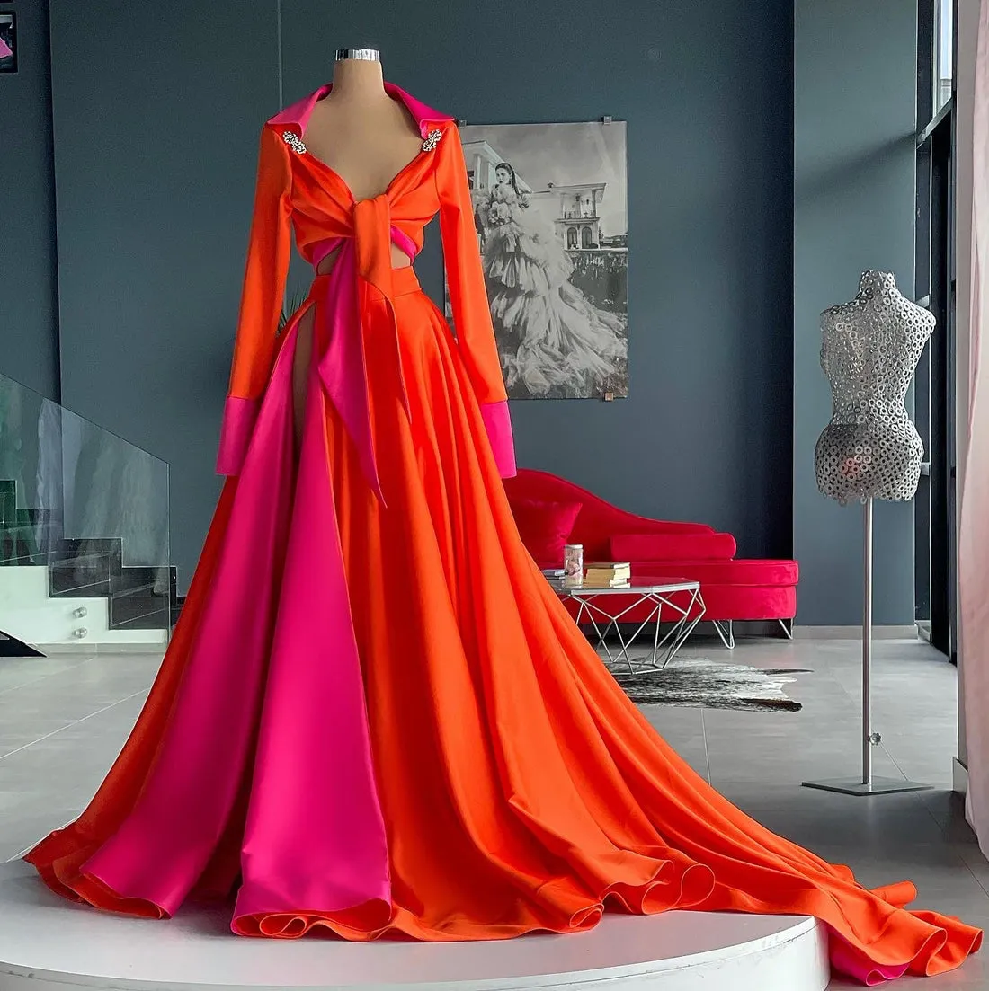 Della Colorful Evening Long Dresses