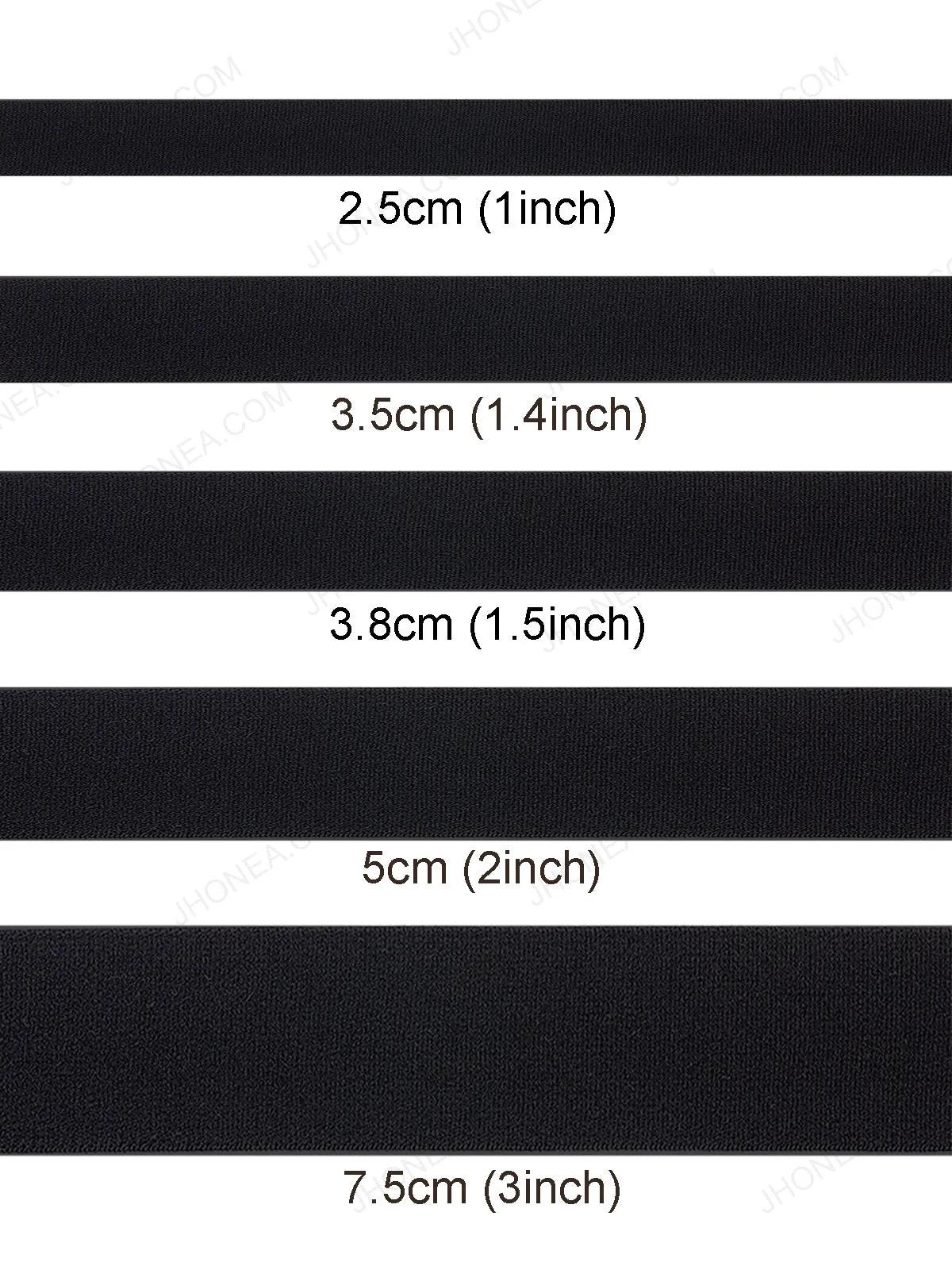 Designer's Choice Plain Black Soft Stretch Sewing Elastic
