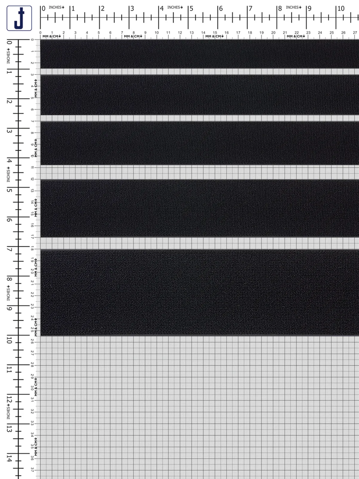 Designer's Choice Plain Black Soft Stretch Sewing Elastic