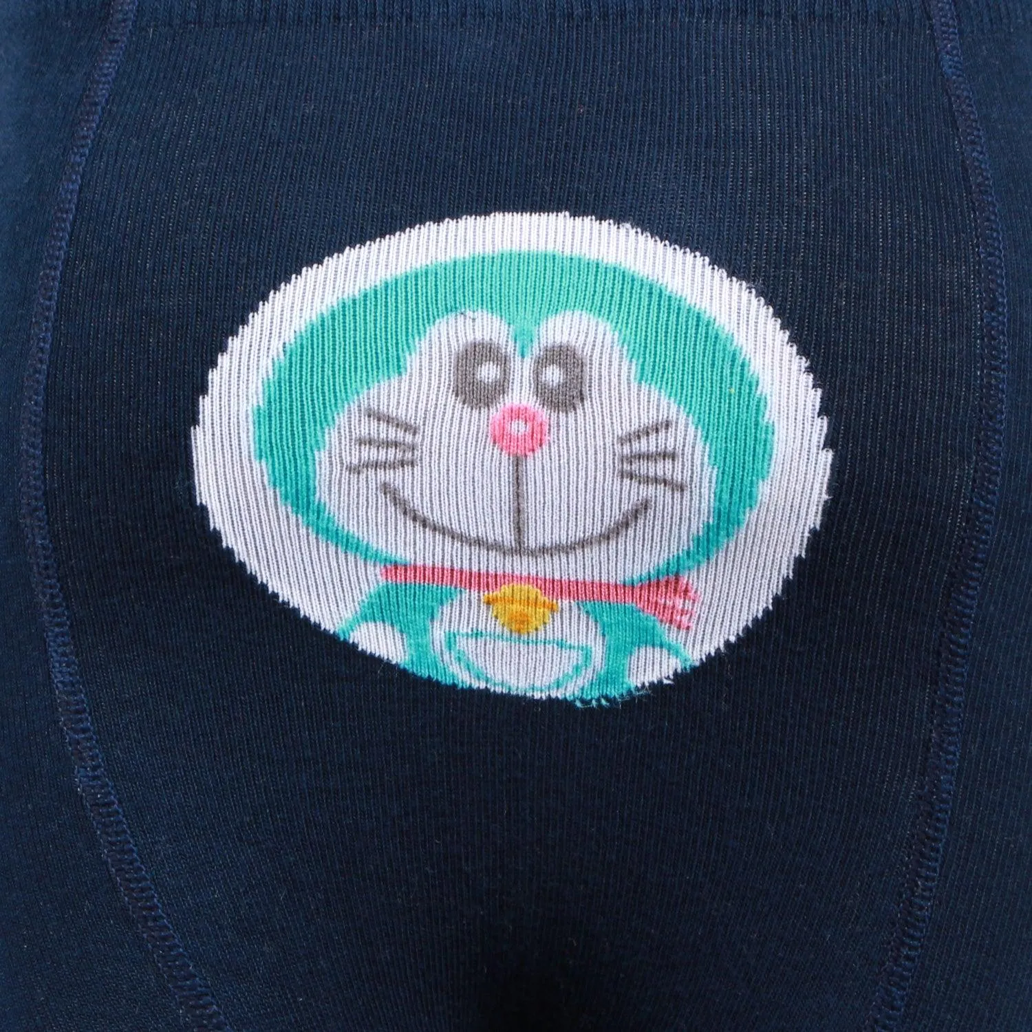 Doraemon Printed Knitted Tights For Baby Girls & Baby Boys - Airforce