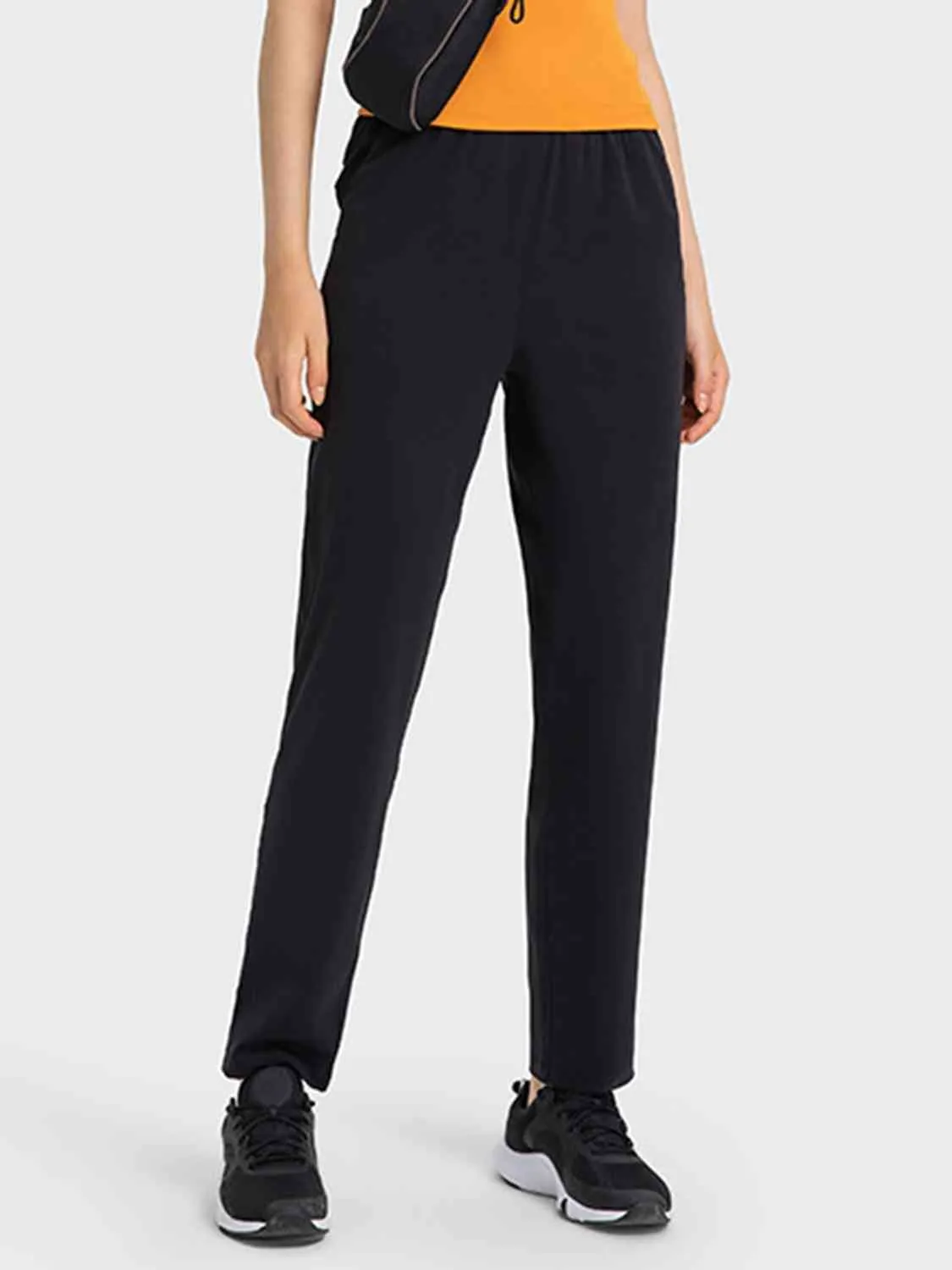 Drawstring Sport Pants with Pockets