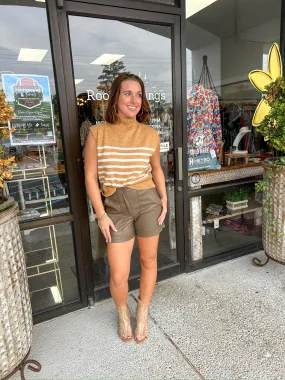Estelle Vest Top Sweaters - Camel