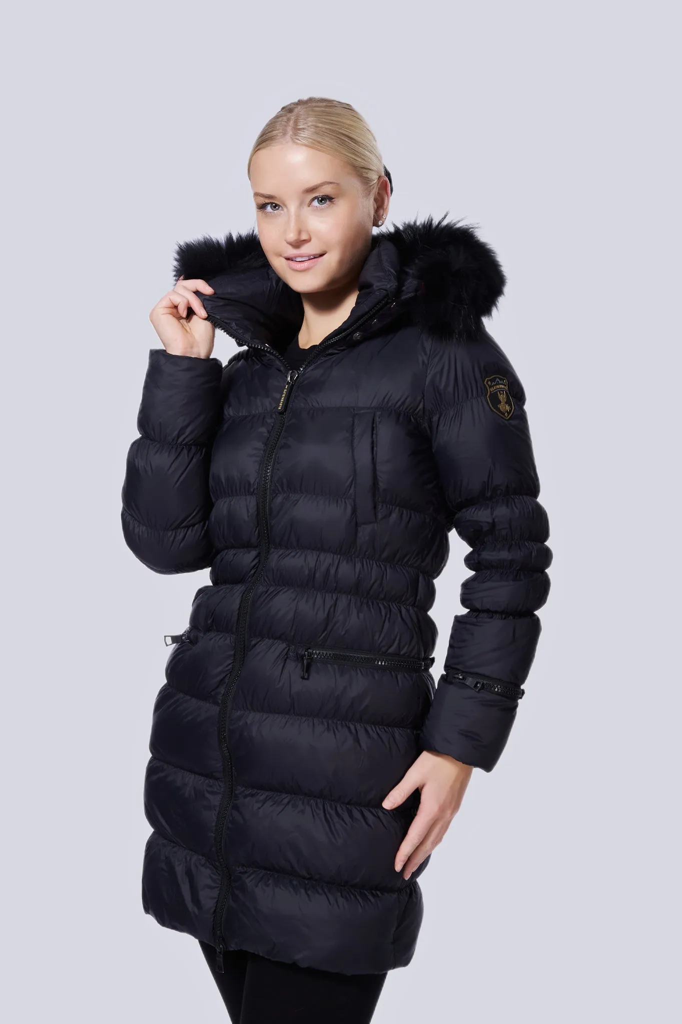 Frost Long Down Jacket | Black