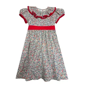 Girls Festive Ruffle Collar Dress - Callie & Carter Christmas Collection