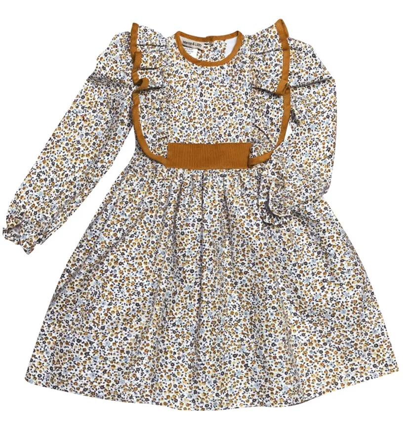 Girl's Viella Floral Ruffle Dress