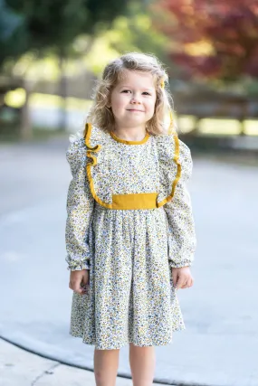 Girl's Viella Floral Ruffle Dress