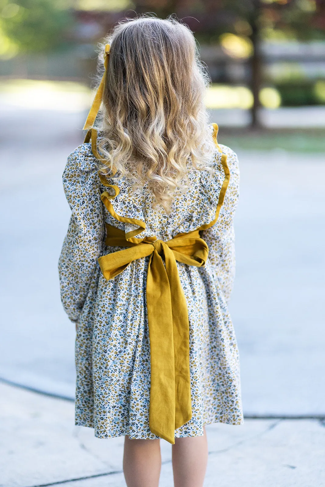 Girl's Viella Floral Ruffle Dress