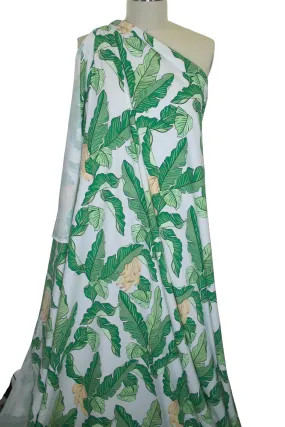 Going Bananas Organic Cotton Jersey - Greens/Yellows/White