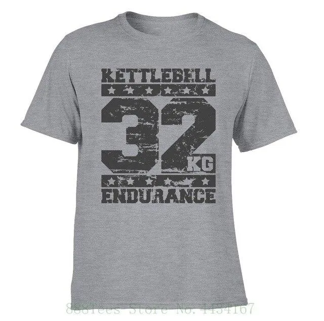 Kettlebell 32kg Endurance T shirts For Gymnasium Workout Fitness And Casual Wear Gift Sp New Fashion T Shirt Graphic Letter
