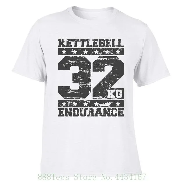 Kettlebell 32kg Endurance T shirts For Gymnasium Workout Fitness And Casual Wear Gift Sp New Fashion T Shirt Graphic Letter