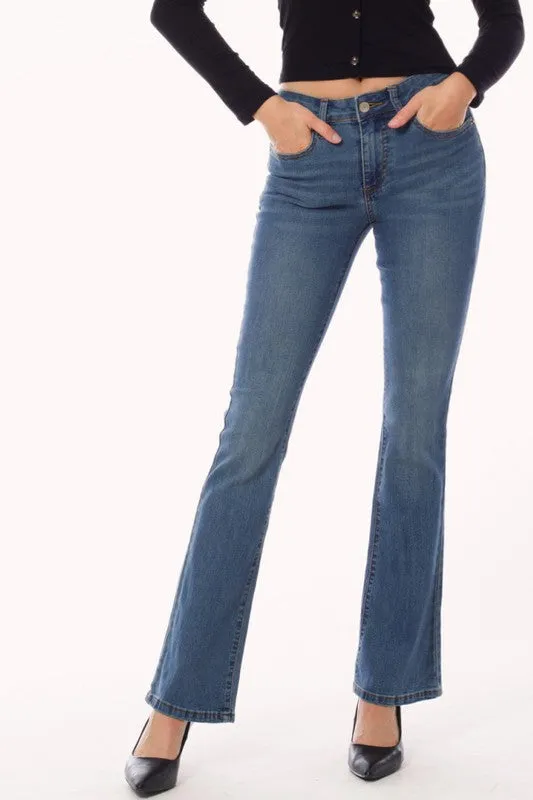 Mddenim Mid Rise Slim Bootcut Jeans