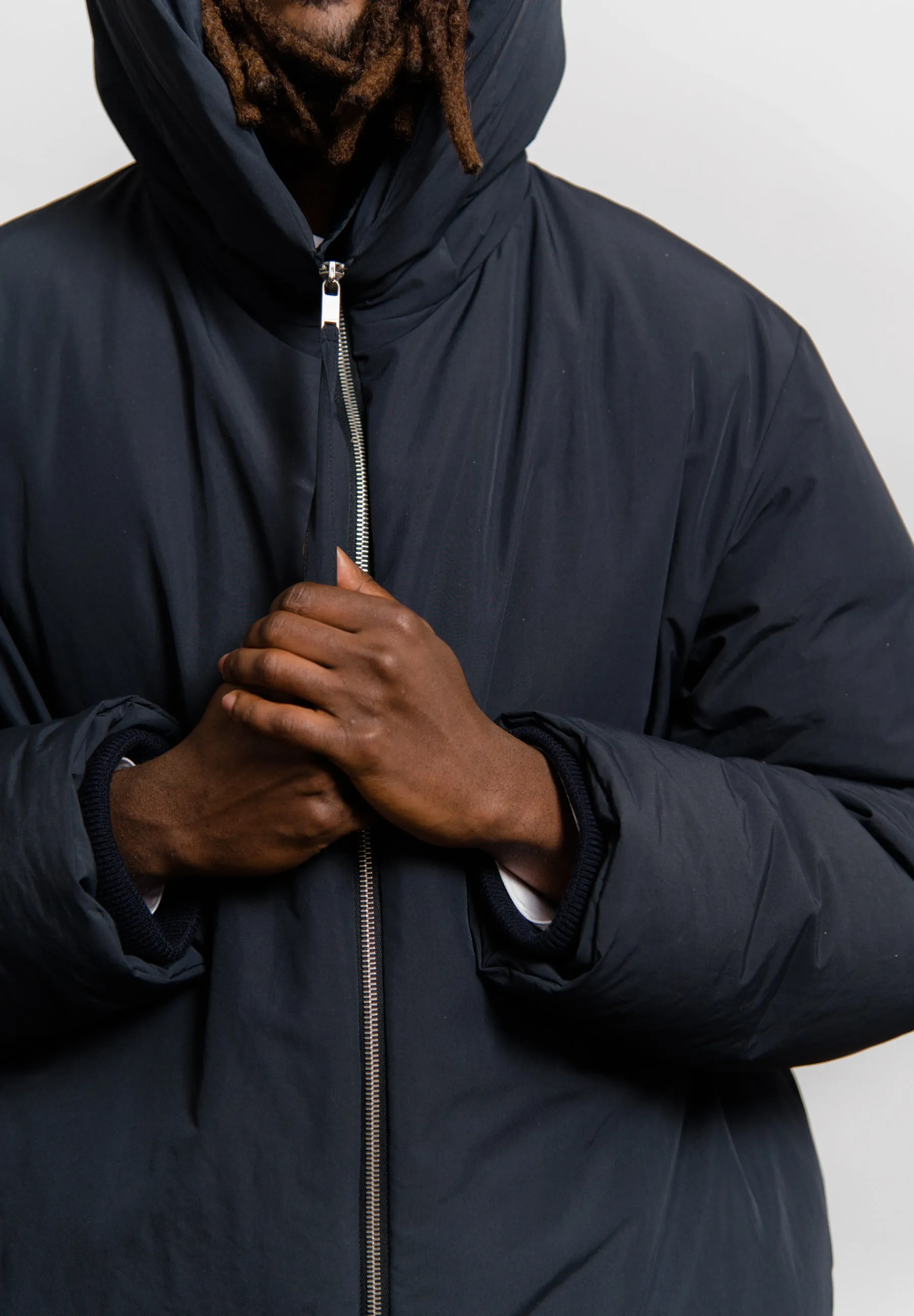 Medium Fill Down Blouson Dark Blue