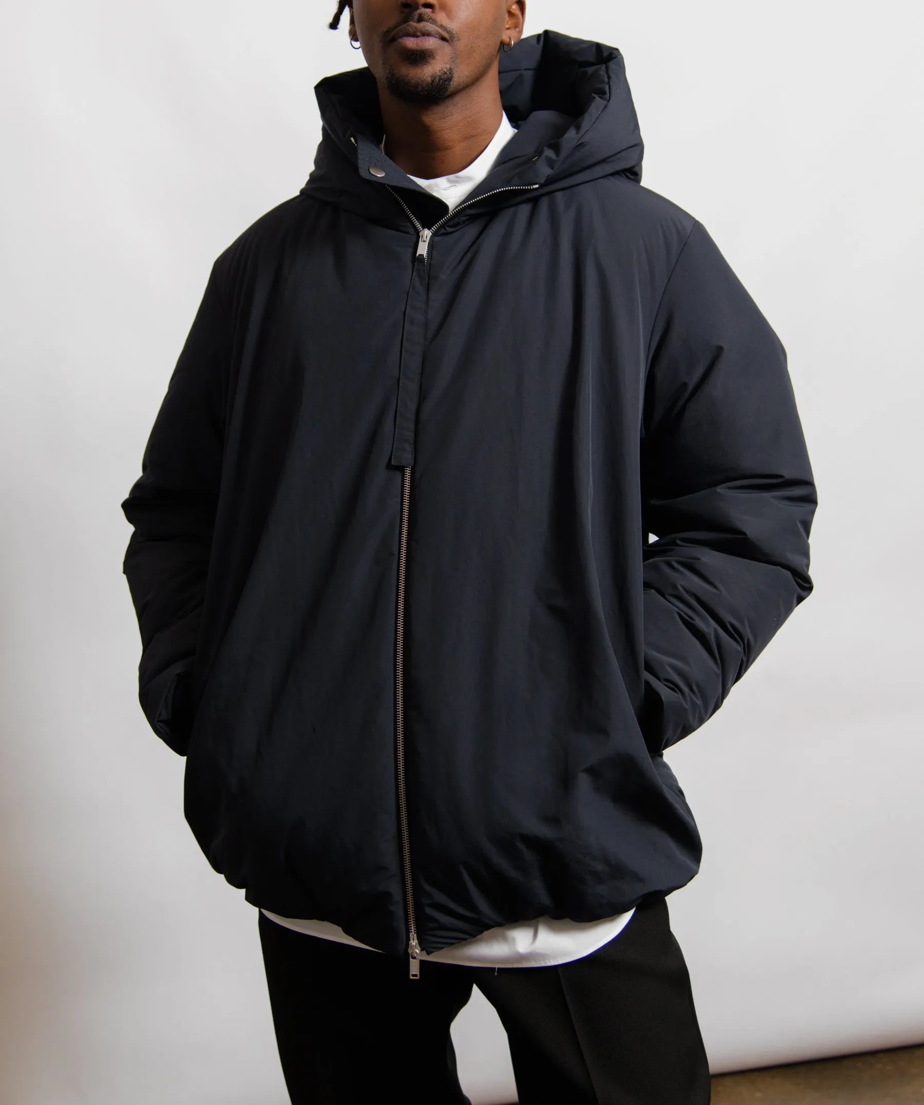 Medium Fill Down Blouson Dark Blue