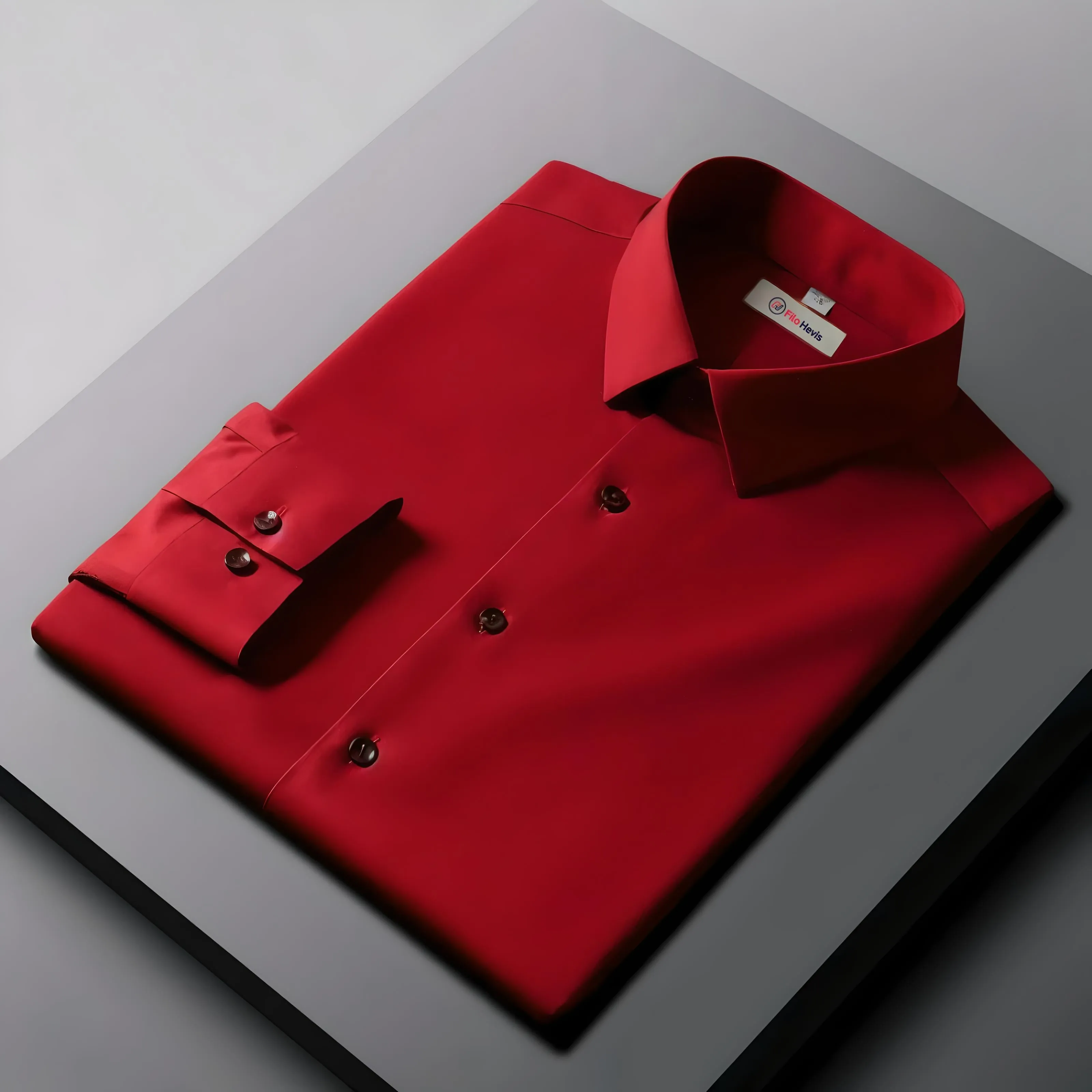Men's Formal Regular Fit Full Sleeve Shirt - Red