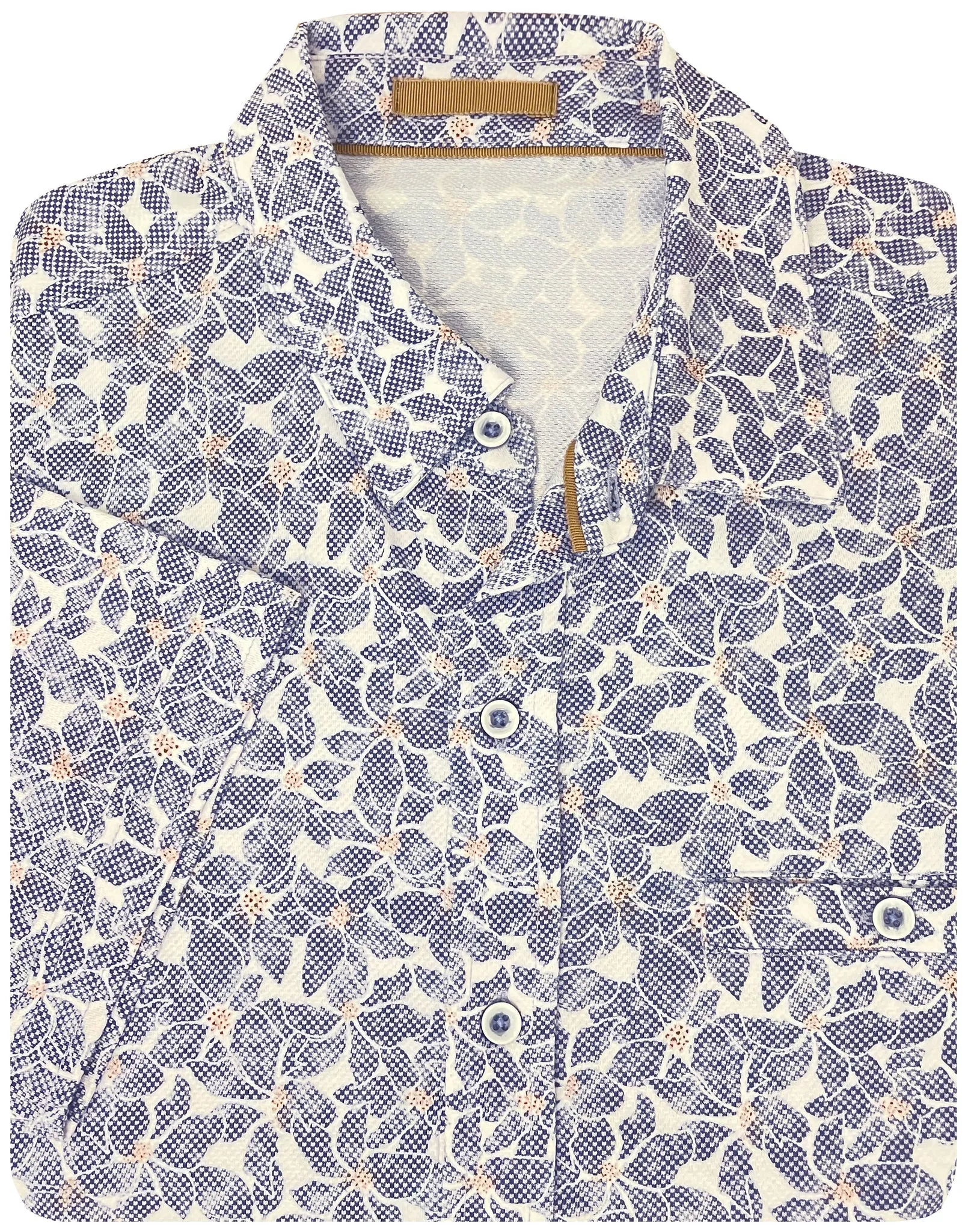 Men's Nicoby | Tropical Twist Shirt | Navy