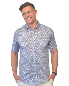 Men's Nicoby | Tropical Twist Shirt | Navy