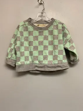 monica   andy Size 9M Mint & Gray Checkered Organic Sweaters & Vests