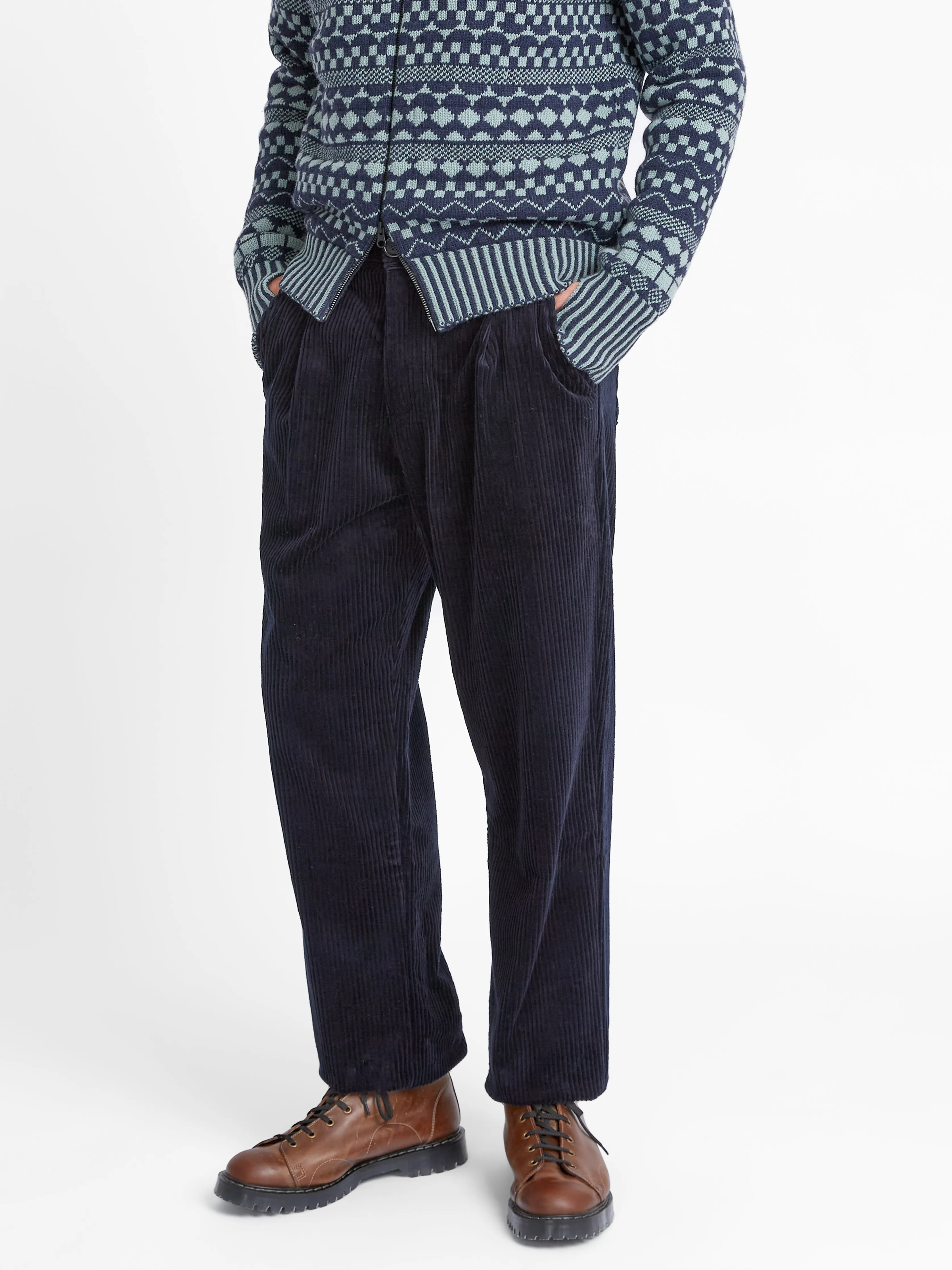 Morton Trousers Melrose Cord Navy