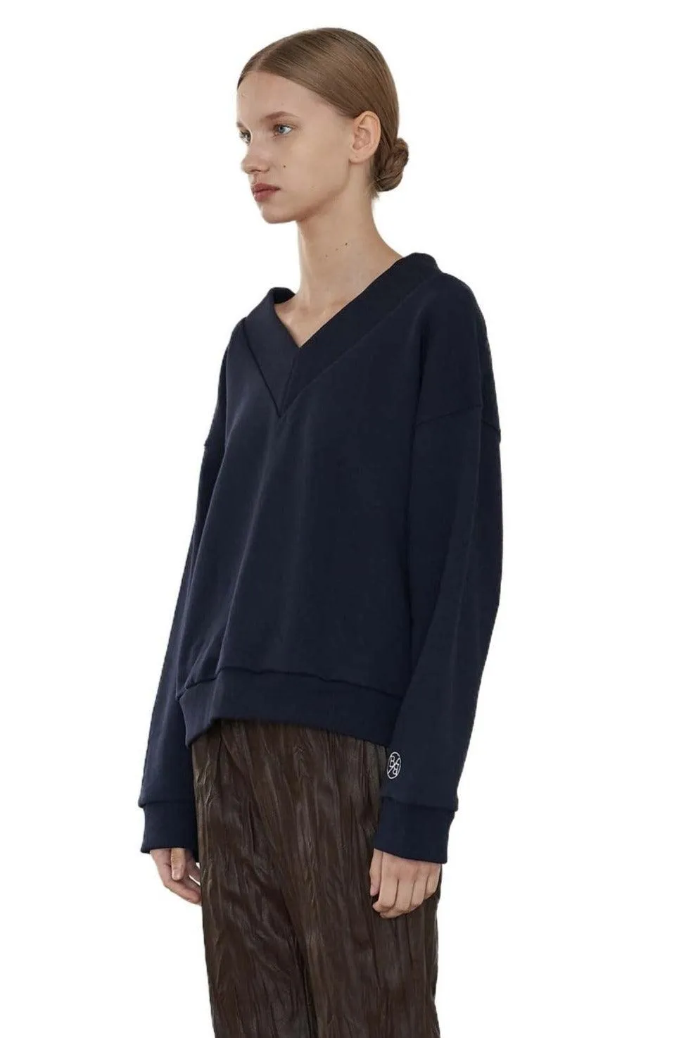Navy V-Neck Sweater