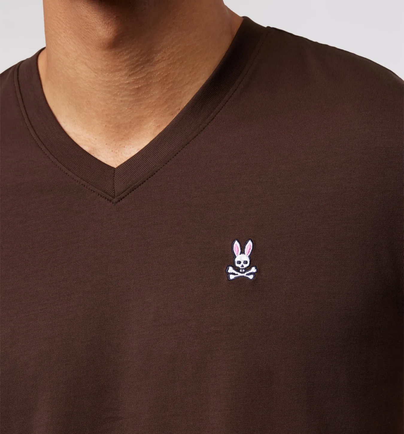 Psycho Bunny Classic V Neck - Espresso