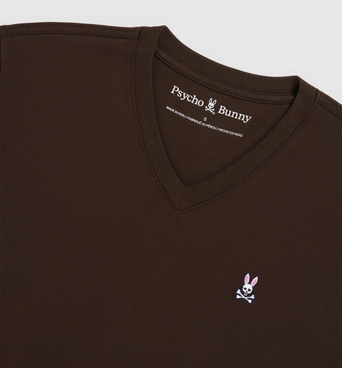 Psycho Bunny Classic V Neck - Espresso