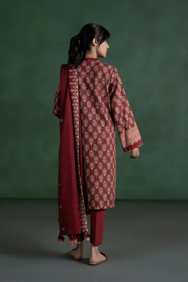 Sapphire Khaddar 3 Piece Dress SAP119