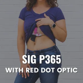 Sig P365 with Red Dot Optic Flashbang Bra Holster