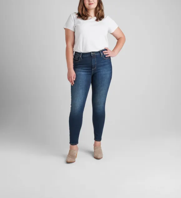 Silver Infinite Fit High Rise Skinny Jeans