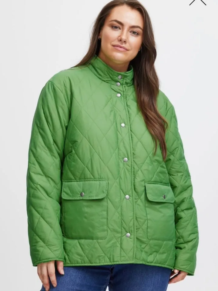 Simple Wish green main light padded Jacket
