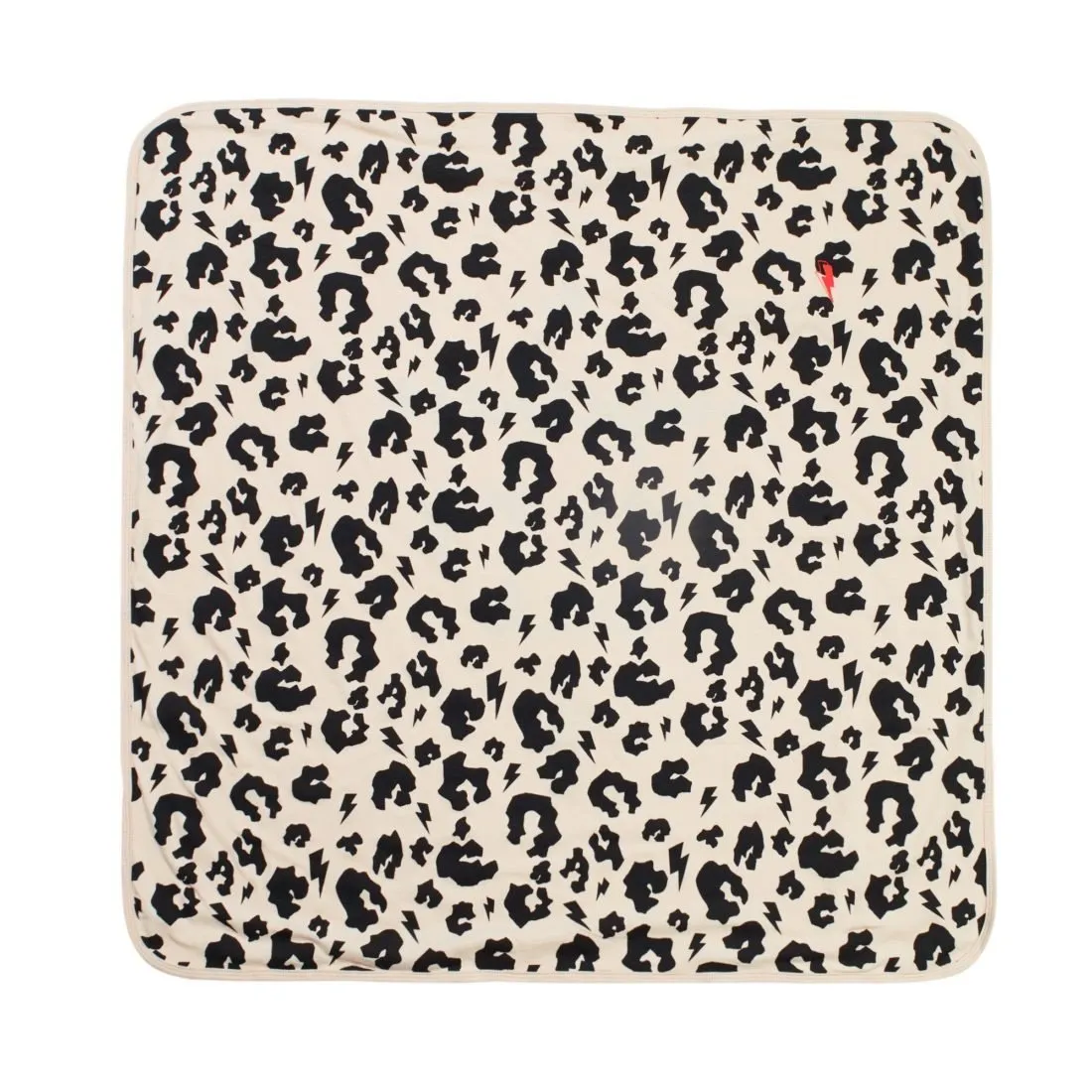 SUPER SOFT LEOPARD AND LIGHTNING BOLT BABY BLANKET
