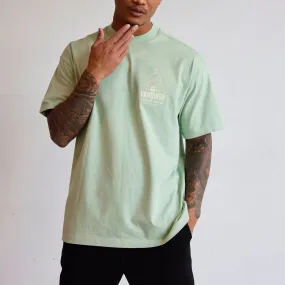 Vanquish TSP Dusty Green Sword Print Oversized T Shirt