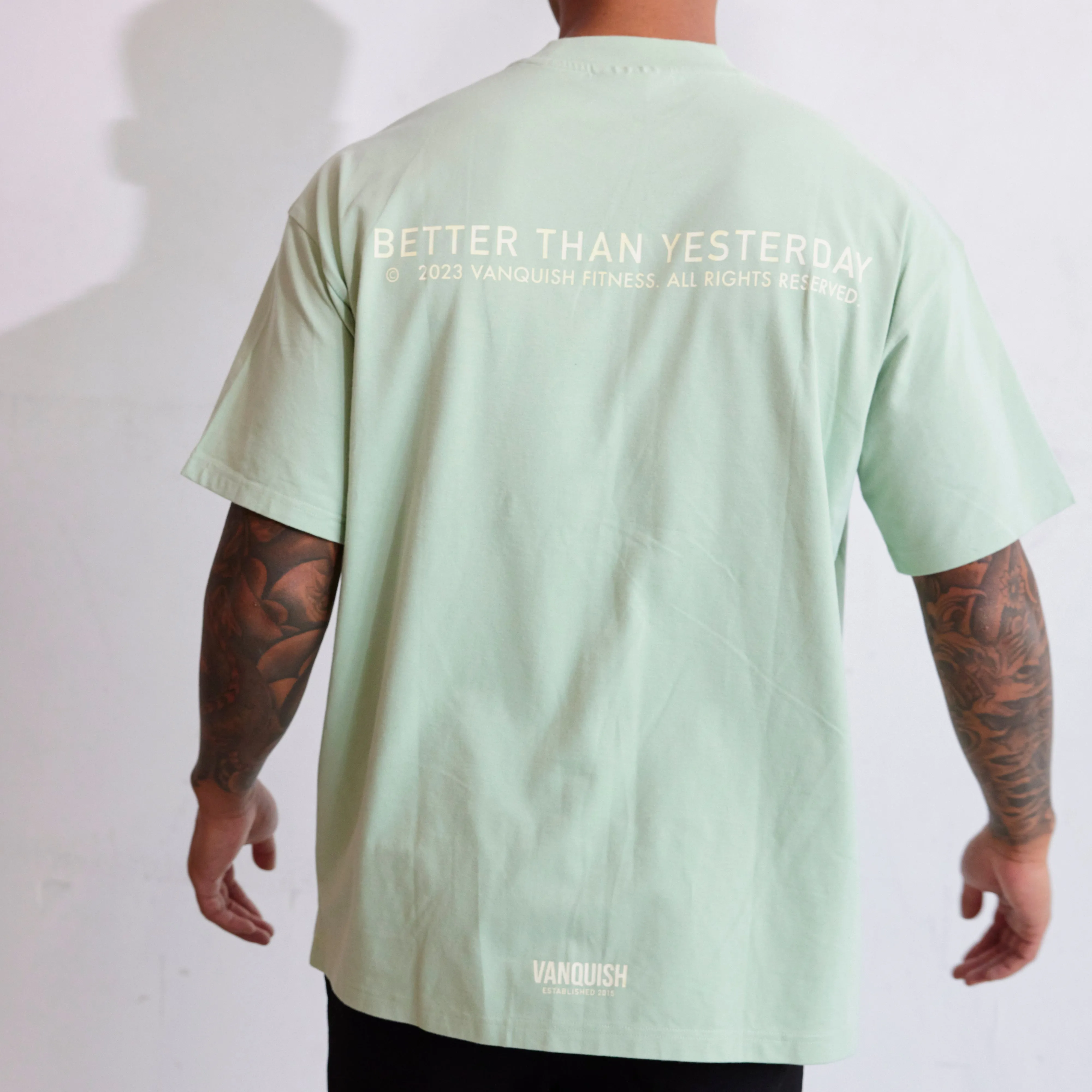 Vanquish TSP Dusty Green Sword Print Oversized T Shirt