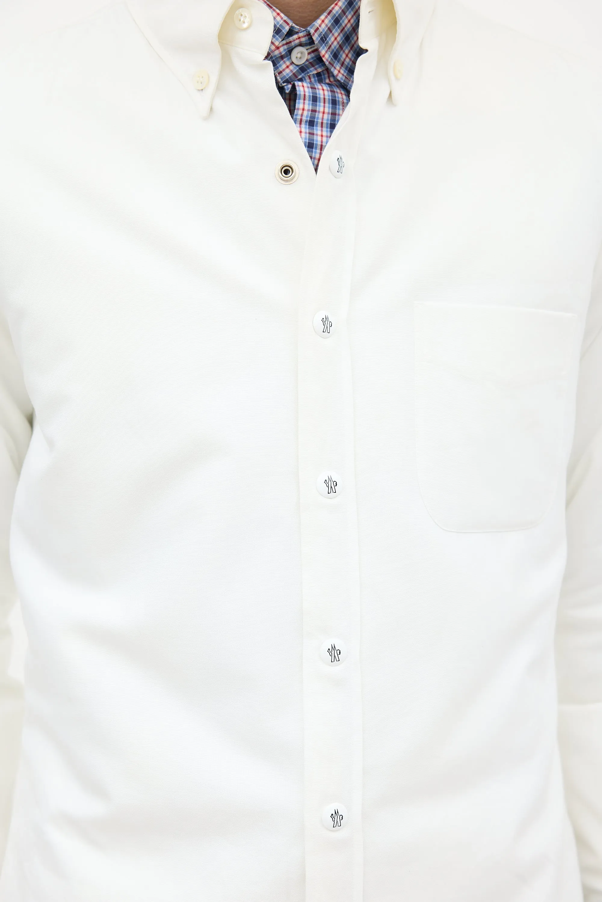 White Cotton Padded Shirt Jacket