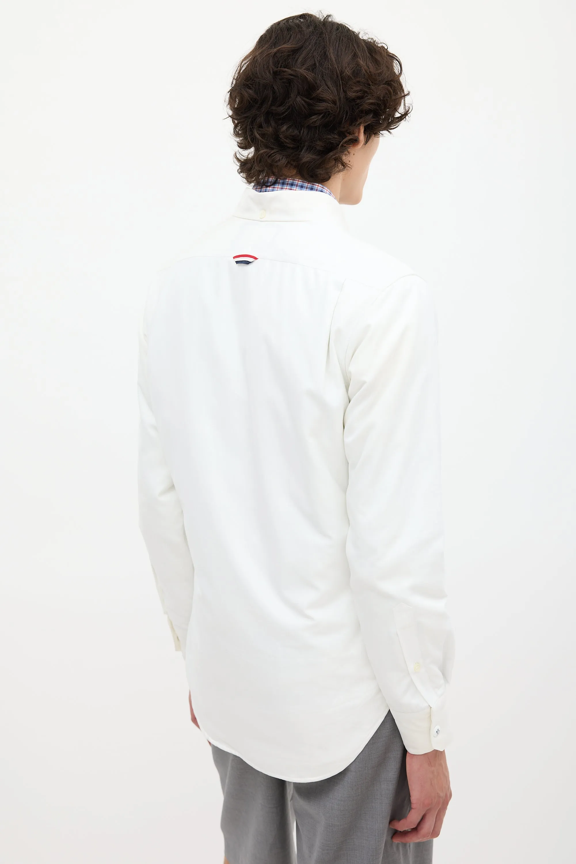 White Cotton Padded Shirt Jacket