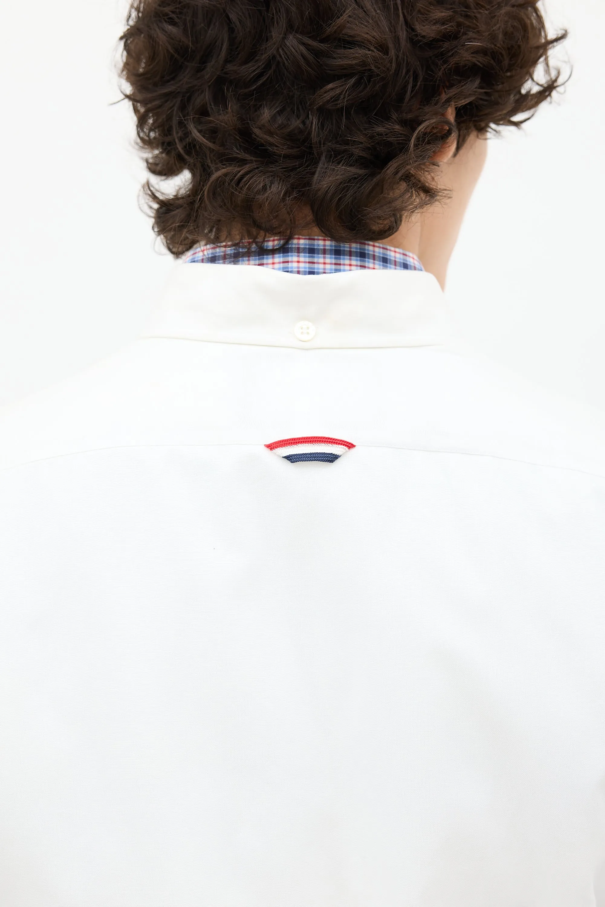 White Cotton Padded Shirt Jacket