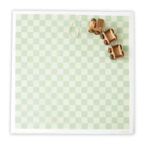 Wipeable Green Padded Play Mat | Reversible Synthetic Leather Cover & Memory Foam Comfort