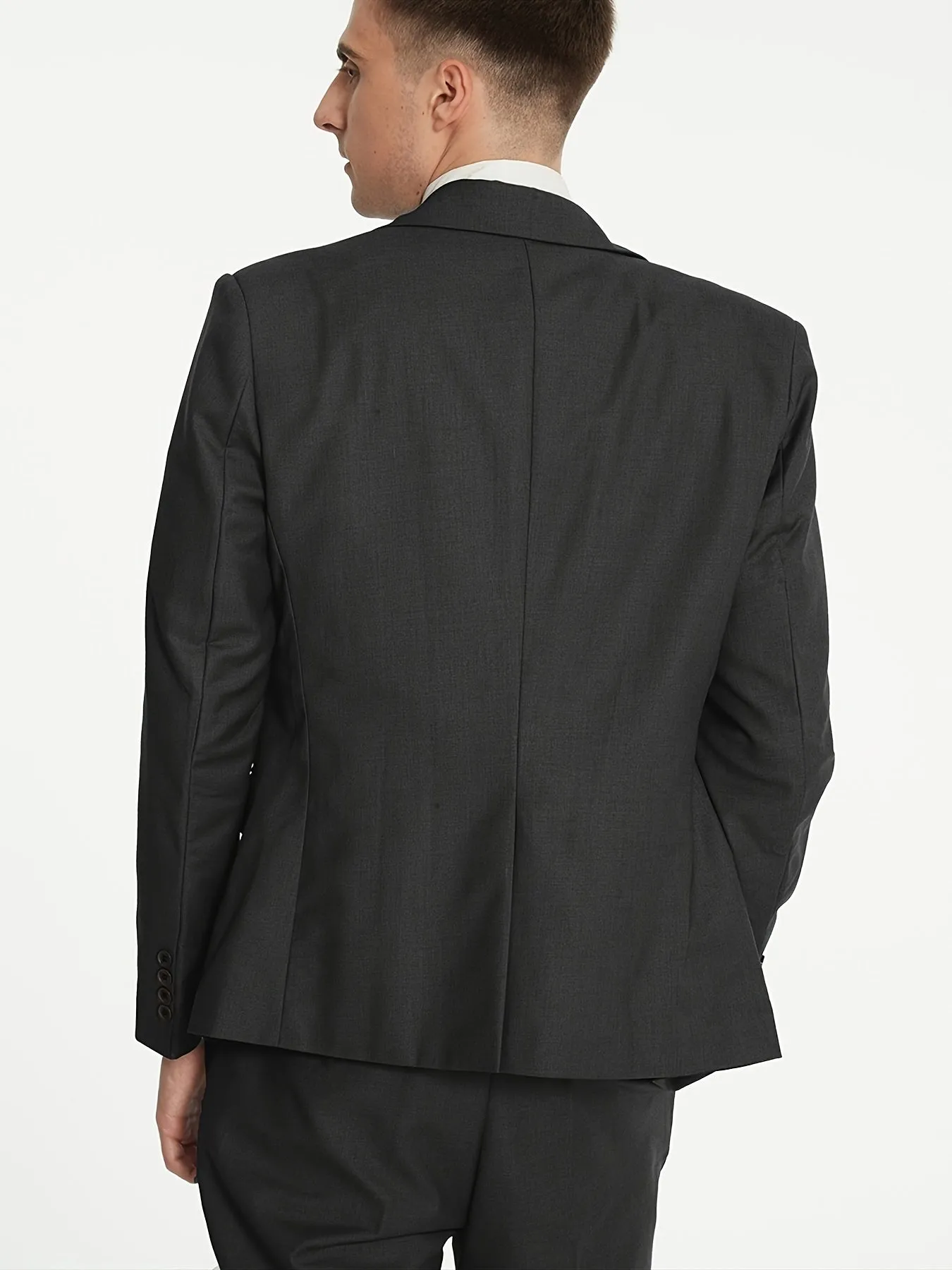 Xituodai - Men's 3 Piece Suit Slim Fit Suits One Button Blazer Vest Pants Formal Business Wedding Prom Suits